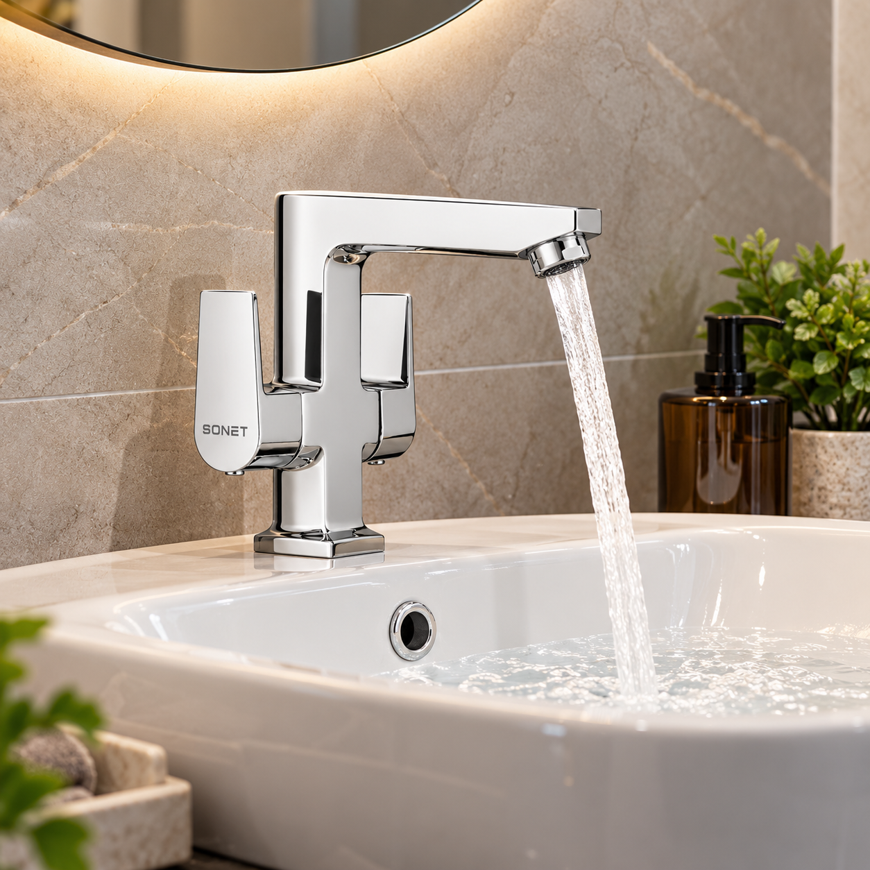 Sonet CASA - 120407, center hole basin mixer